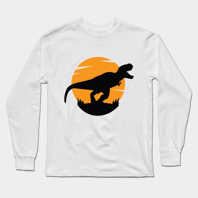 Dino Roar Long Sleeve T-Shirt by ManxHaven